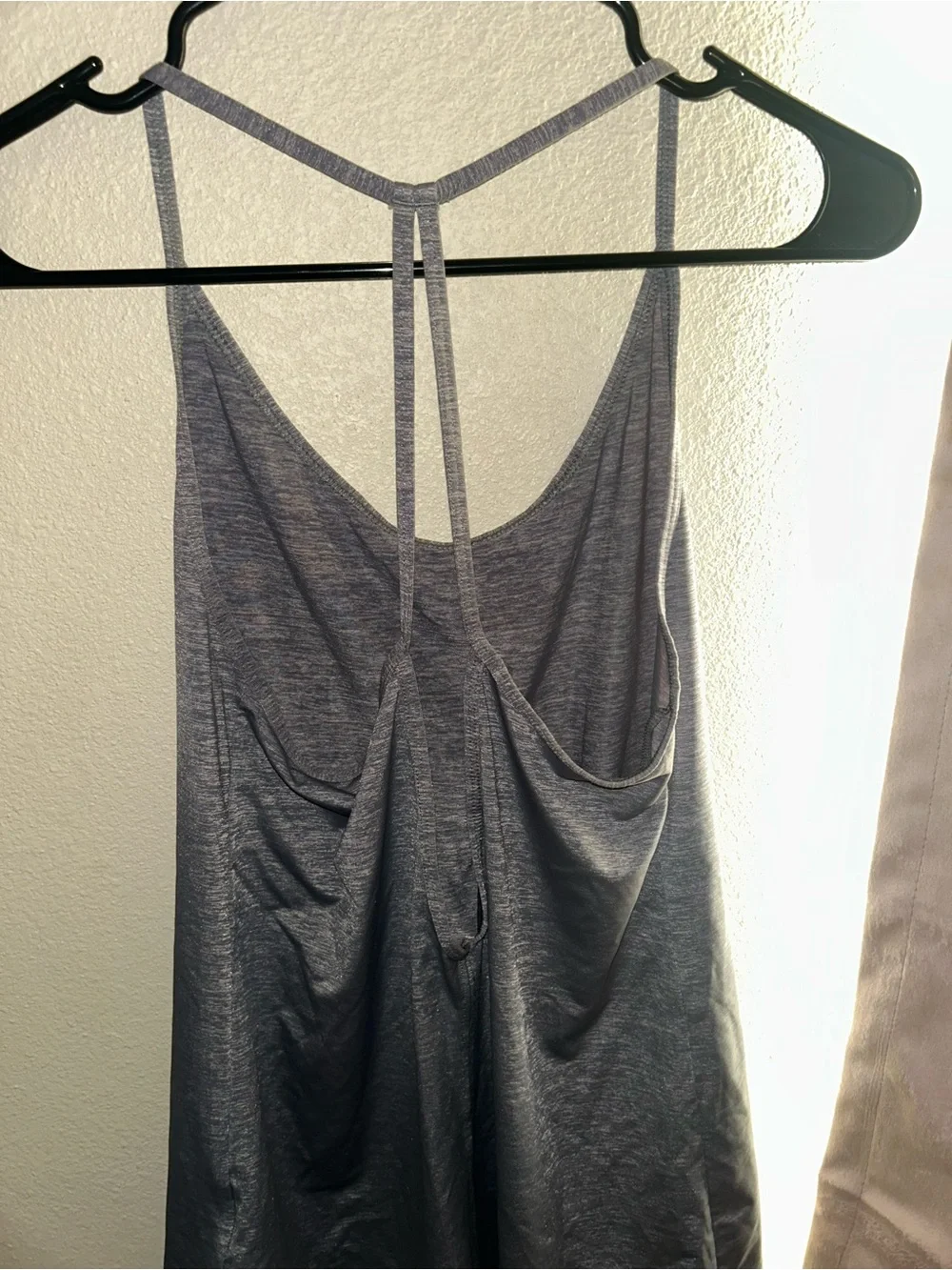 Nike Women's Light Heather Gray Strappy Tank